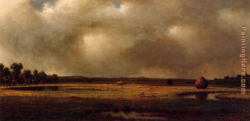 Storm over the Marshes painting - Martin Johnson Heade Storm over the Marshes art painting